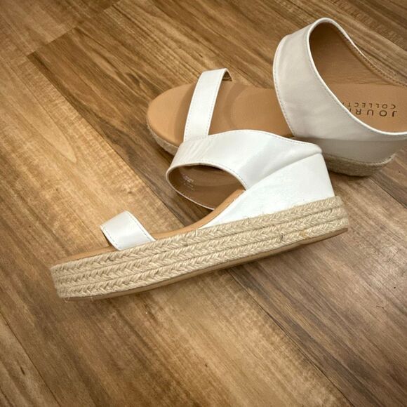 Journee Collection Alissa Wedge Heel Espadrille Sandal Size 8.5 - Picture 5 of 6
